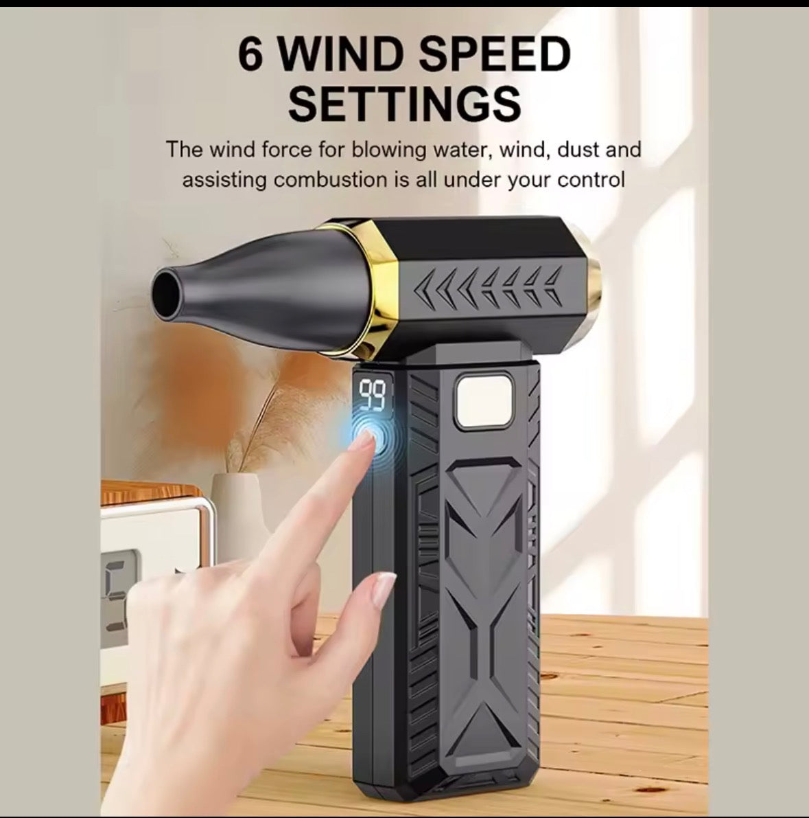 Portable Turbo Car Vacuum Cleaner